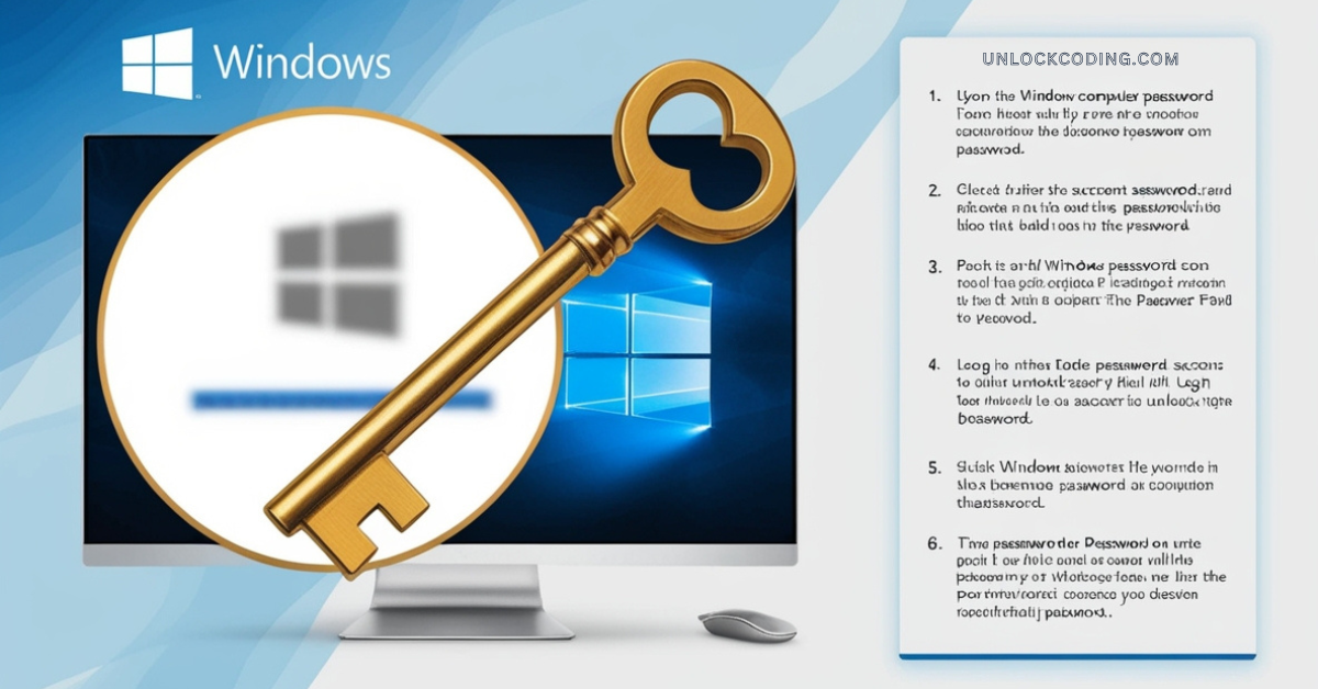 How to Unlock a Windows Computer Password